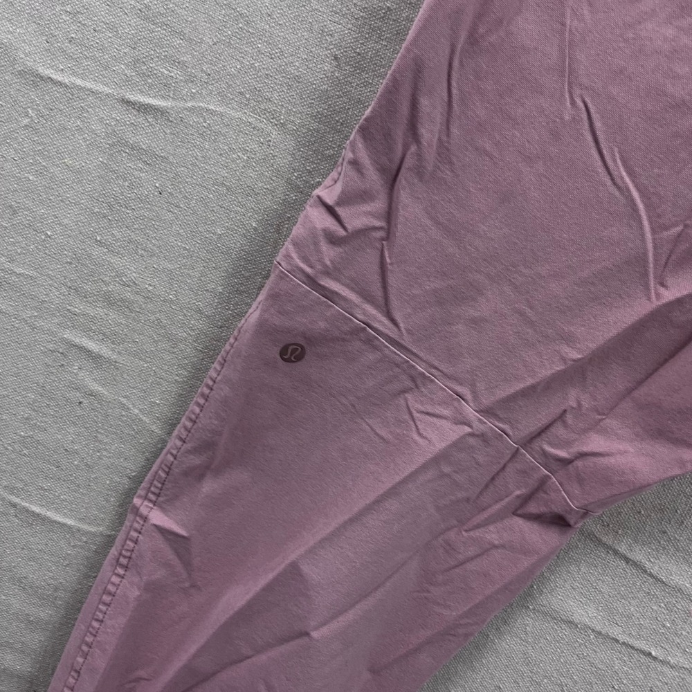 Lululemon Lab Jogger Pants Mens Large Purple Mauve Elastic Waist Tapered Leg